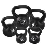 Everfit 22kg Kettlebell Set – 4 Sizes, Rubber-Coated Weights for Home Gym, Anti-Slip Grip, Floor Friendly