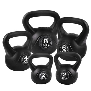 Everfit 22kg Kettlebell Set – 4 Sizes, Rubber-Coated Weights for Home Gym, Anti-Slip Grip, Floor Friendly