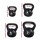 Everfit 22kg Kettlebell Set – 4 Sizes, Rubber-Coated Weights for Home Gym, Anti-Slip Grip, Floor Friendly