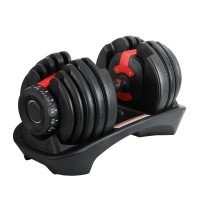 Everfit 24kg Adjustable Dumbbells with Plastic-Coated Iron Weight Plates for Home Gym - Safe, Versatile, and Easy to Use