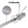 Everfit 1.2m Olympic Training Bar, 80kg Capacity, Cast Iron Handles, A3 Alloy Steel, Non-Slip Knurling, Silver