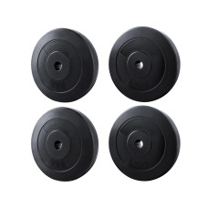 Everfit 30kg Barbell Weight Plates Set Rubber Coated Cast Cement 31mm Standard Home Gym Strength Training