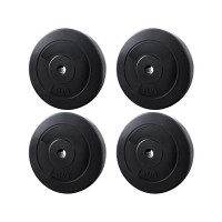 Everfit 40kg Barbell Weight Plates Set, 31mm Rubber Coated Cast Cement, Home Gym Fitness, Strong and Durable
