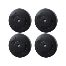 Everfit 40kg Barbell Weight Plates Set, 31mm Rubber Coated Cast Cement, Home Gym Fitness, Strong and Durable
