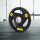 Everfit Olympic Weight Plate 5kg Cast Iron with Rubber Coating, 3-Grip, 51mm Hole for Barbells & Dumbbells, Black