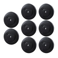 Everfit 80kg Barbell Weight Plates Set, 31mm Standard Rubber Coated Cast Cement, Home Gym Strength Training