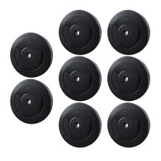 Everfit 80kg Barbell Weight Plates Set, 31mm Standard Rubber Coated Cast Cement, Home Gym Strength Training