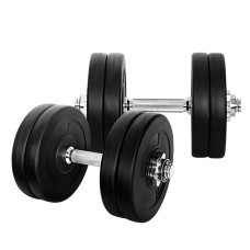 Everfit 25kg Adjustable Dumbbell Set with Non-Slip Handles, High-Quality Steel Bar, and Cast Cement Weight Plates