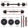 Everfit 20kg Adjustable Dumbbell & Barbell Set - Cast Iron, Space-Saving Home Gym Weights for Full-Body Workouts