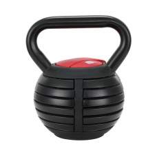 Everfit 18kg Adjustable Cast Iron Kettlebell Set, 10lbs–40lbs, Removable Plates, Quick Lock, Oversized Handle, Black