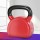 Everfit 24kg Kettlebell with PVC Neoprene Coating, Cast Iron Core, Oversized Handle, Stable Base, Red, Home Gym Fitness