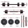 Everfit 40kg Adjustable Cast Iron Dumbbell Barbell Set - 4-in-1 Home Gym with Ergonomic Grip & Secure Locking