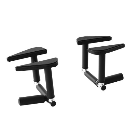 Everfit 2 Piece Foldable Pull Up Bar and Dip Station, Carbon Steel, 120kg Capacity, Portable Multi Gym Black
