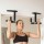 Everfit 2 Piece Foldable Pull Up Bar and Dip Station, Carbon Steel, 120kg Capacity, Portable Multi Gym Black