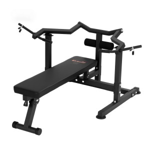 Everfit Chest Press Machine - Folding Home Gym Equipment with Independent Arms, Steel, 450kg Capacity, Black