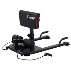 Everfit Deep Sissy Squat Weight Bench, Adjustable Leg Extension, 150kg Capacity, Steel Frame, PU Leather, Home Gym