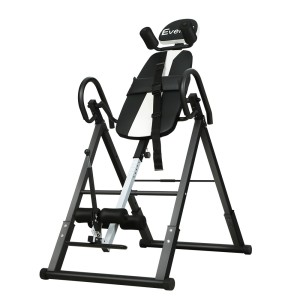 Everfit Inversion Table Grey with Adjustable 180° Range, Padded Backrest, Steel Frame, 120kg Capacity, Foldable