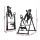Everfit Inversion Table Grey with Adjustable 180° Range, Padded Backrest, Steel Frame, 120kg Capacity, Foldable