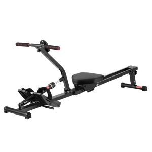 Everfit Hydraulic Rowing Machine Rower, 12-Level Resistance, Steel Glide Rail, Foldable, LCD, Home Gym 110kg