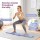 Everfit Foldable Simulated Ski Thigh Exerciser Purple Home Leg Trainer Cardio Machine 126x90cm 150kg