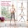 Everfit Foldable Ski Exercise Machine Pink – Home Thigh Leg Trainer Portable Cardio Machine 105×95cm