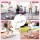Everfit Foldable Ski Exercise Machine Pink – Home Thigh Leg Trainer Portable Cardio Machine 105×95cm