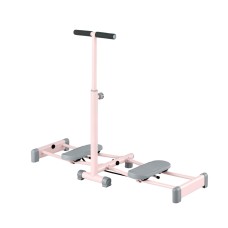 Everfit Foldable Ski Exercise Machine Pink – Home Thigh Leg Trainer Portable Cardio Machine 105×95cm