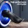 Everfit Ab Roller Carver Automatic Rebound Wheel, 16cm Wide, Non-Slip Grip, Removable Handles, Knee Pad Included