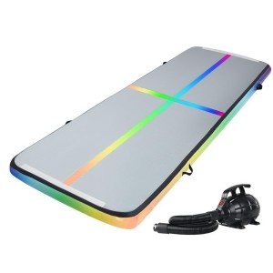Everfit 3M Inflatable Air Track Gymnastics Mat with Electric Pump, 1000-Denier Fabric, 10cm Thick, Portable & Durable