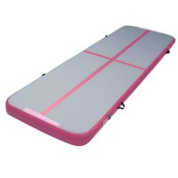 Everfit 3m x 1m Pink & Grey Air Track Mat – Gymnastics & Fitness, Anti-Slip, 1000-Denier Fabric, Portable & Durable