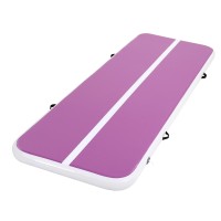 Everfit 3M Inflatable Air Track Mat for Gymnastics & Yoga - Durable 1000-Denier Fabric, Includes Pump, Purple