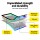 Everfit 4M Air Track Inflatable Gymnastics Tumbling Mat 100cm Wide 20cm Thick Anti Slip Surface Durable