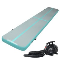 Everfit GoFun 5X1M Inflatable Air Track Mat with Pump - 1000-Denier Fabric, Anti-Slip Surface for Gymnastics & Yoga