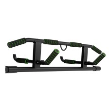 Everfit Multi-Grip Pull Up Bar for Doorways - 101cm Carbon Steel, 200kg Capacity, Includes Resistance Bands, No Drilling