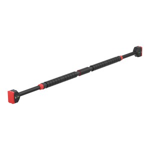 Everfit Adjustable Pull-Up Bar 90-125CM - Telescopic Doorway Chin Up Bar with 300KG Support & Safety Lock, Steel & Foam