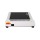 Everfit Compact Electric Walking Pad Treadmill, 3-Level Incline, Bluetooth Control, 380mm Wide, White, Home Office Gym