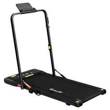 Everfit Treadmill Electric Walking Pad 400mm Wide Belt, 2-in-1 Under Desk, Foldable Home Gym, 110kg, Black