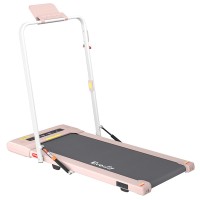 Everfit Pink Electric Treadmill Walking Pad 400mm Wide Belt 2-in-1 Under Desk Home Gym, Bluetooth, 110kg Capacity