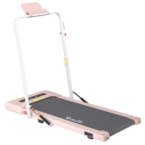 Everfit Pink Electric Treadmill Walking Pad 400mm Wide Belt 2-in-1 Under Desk Home Gym, Bluetooth, 110kg Capacity