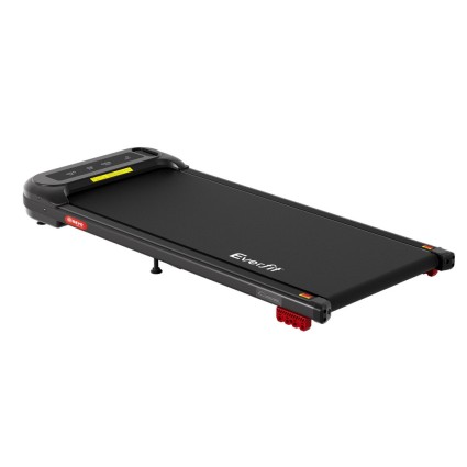 Everfit Electric Walking Pad with 3-Level Incline, Under Desk Treadmill, 400mm Belt, Bluetooth, No Assembly, Black