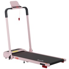 Everfit Treadmill Electric Walking Pad Pink, Foldable with Incline, Compact for Home Gym, Bluetooth, No Assembly Needed