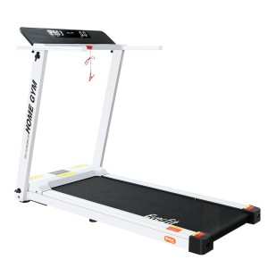Everfit Foldable Electric Treadmill, 12 Programs, 1-14km/h Speed, LCD, 450mm Belt, White, Home Gym Fitness