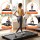 Everfit 4-in-1 Vibration Walking Pad Under Desk Treadmill with App Control Black 100x38cm Belt 120kg