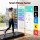 Everfit 4-in-1 Vibration Walking Pad Under Desk Treadmill with App Control Black 100x38cm Belt 120kg