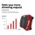 Everfit Vibration Machine Platform, Dual-Belt Motor, 99 Speeds, 180kg Capacity, Resistance Bands, Dark Red, 70x39x13cm