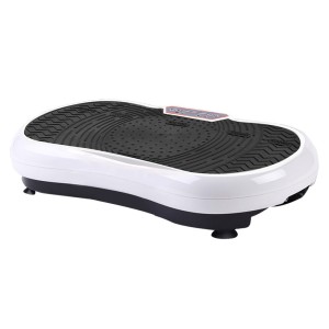 Everfit Dual-Belt Vibration Machine Platform - 99 Speed Levels, 180kg Capacity, Resistance Bands, White Fitness Trainer
