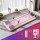 Everfit Pilates Reformer Abdominal Exercise Board Set - Pink, 106x41cm, Non-Slip, Adjustable Resistance, Portable