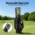 Everfit Rolling Golf Cart Bag Synthetic Microfibre Leather Spinner Wheels Telescopic Handle Cooler Pocket