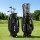 Everfit Rolling Golf Cart Bag Synthetic Microfibre Leather Spinner Wheels Telescopic Handle Cooler Pocket