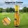 Everfit Rolling Golf Cart Bag with Spinner Wheels Telescopic Handle Cooler Pocket Synthetic Leather Yellow